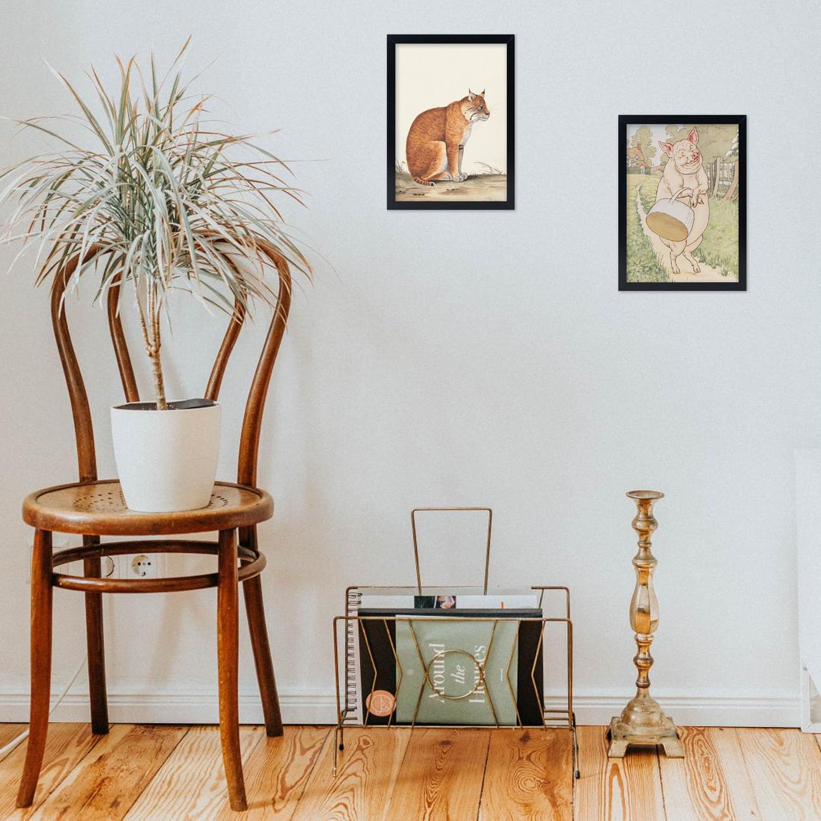 THCASITO Picture Frames 8x11 Black Photo Frames without Mat for Wall and Tabletop Decor, Set of 2